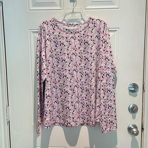 Pebble Beach Dry-Luxe Performance Golf Long-Sleeve Top Size XXL, Purple Blue